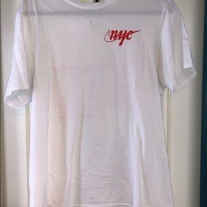 White NYC Nike Shirt. Gently worn. Large